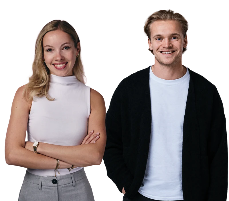 Two members of the Mediacharge team